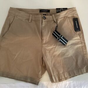 Liverpool Los angeles  the trouser shorts Men's Khaki Flat Front Shorts nwt